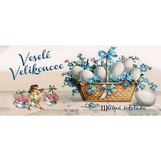 Bohemia Gifts Mléčná čokoláda 100 g Velikonoce - vajíčka