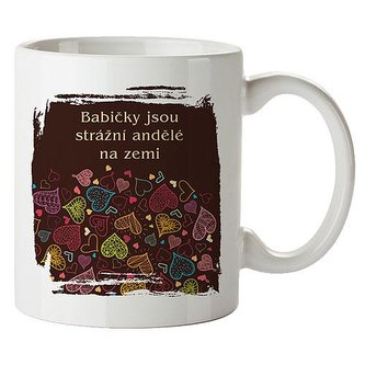 Bohemia Gifts Keramický hrnek 350 ml - babičky jsou andělé