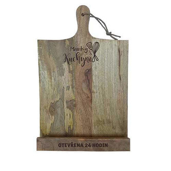 Bohemia Gifts Dřevěný stojan na kuchařku 37 x 24 cm - mamky kuchyně