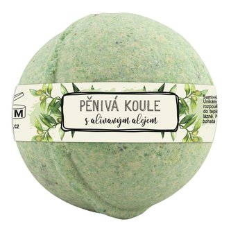 Bohemia Gifts Šumivá pěnivá koule do koupele 100 g - oliva