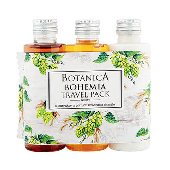 Bohemia Gifts Botanica cestovní balení – gel 75ml, šampon 75ml, mléko 75ml - chmel