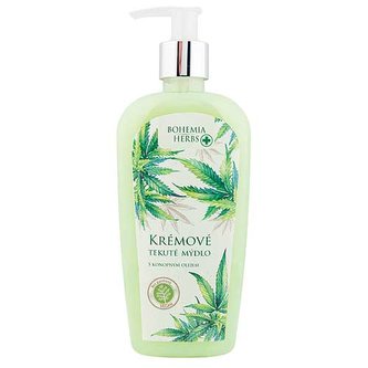 Bohemia Gifts Konopné tekuté mýdlo 300 ml s pumpičkou