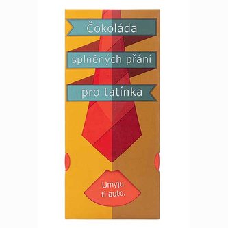 Bohemia Gifts Mléčná čokoláda splněných přání 100 g pro tatínka