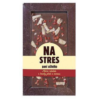 Bohemia Gifts Ručně vyráběná sypaná čokoláda 80 g – na stres paní učitelko