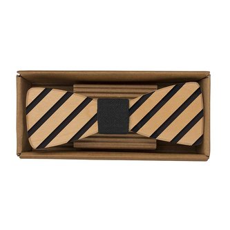 Bohemia Gifts Dřevěný motýlek Gentleman - pruhy