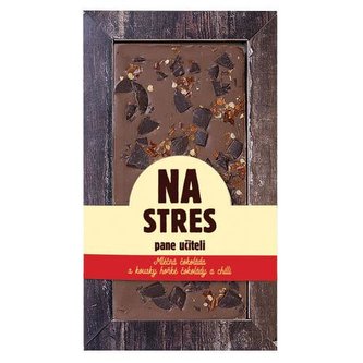 Bohemia Gifts Ručně vyráběná sypaná čokoláda 80 g – na stres pane učiteli