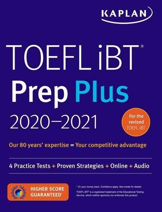 TOEFL IBT Prep Plus 2020-2021: 4 Practice Tests + Proven Strategies + Online + Audio