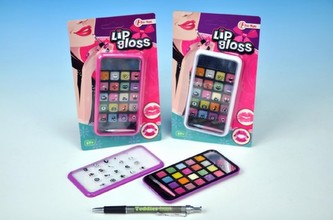 Lesk na rty, 3 barvy, na kartě - 1 kus