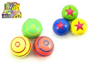 Míč měkký 6cm; 8 druhů - 1 kus