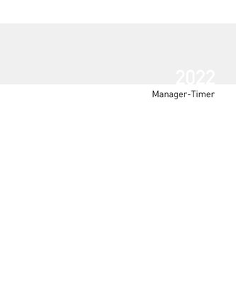 Buchkalender Manager-Timer Einlage 2022
