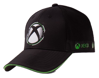 Kšiltovka XBOX: White Dots Symbol (nastavitelná) černý polyester