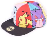 Snapback čepice - kšiltovka Pokémon: Multi Pop Art (nastavitelná) polyester