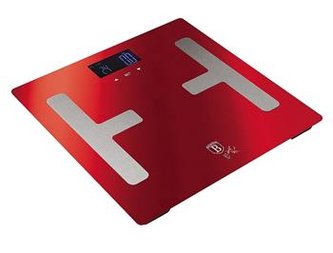 Váha Berlingerhaus osobní Smart s tělesnou analýzou 150 kg Burgundy Metallic Line
