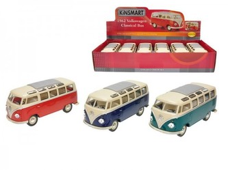 Autobus Kinsmart VW T1 Classical kov 17cm asst 3 barvy