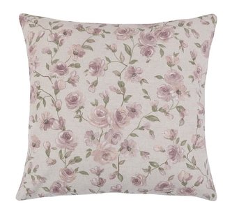 Polštářek IVO - lila růže - 45x45 cm