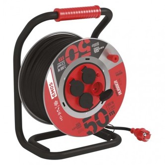 Guma-guma prodluž. kabel, buben kovový – 4z, 50m, 1,5mm2 Guma-guma prodluž. kabel, buben kovový – 4z, 50m, 1,5mm2