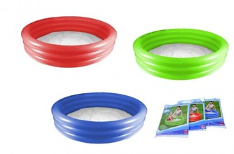 Bazén nafukovací 3 komory, 102 x 25cm 110L (výběr ze tří barev)