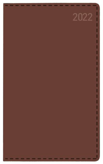 Buchkalender Daily Timer Compact Tizio braun 2022