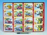Minipuzzle Dopravní prostředky 24 dílků 16,5x11cm, 5 druhů, v krabičce - 1 kus