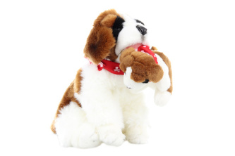 Plyš Bernardýn se štěnětem