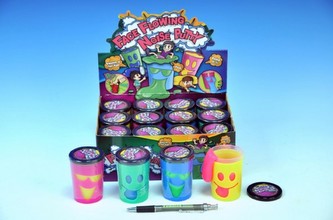 Sliz - hmota s obličejem tekoucí prdící (1ks) 4 barvy