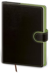 Diář 2022 týdenní A5 Flip - černo/zelená