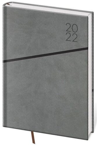 Diář 2022 Grife - šedo/černý, denní, A5