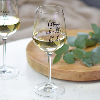 HOUSEDECOR Sklenice na víno - Tátova chvilka klidu