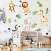 HOUSEDECOR Samolepka na zeď - Zvířátka z Afriky