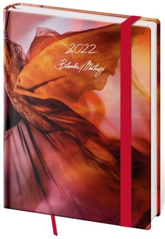 Diář 2022 Vario - Matragi Red s gumičkou, týdenní, B6