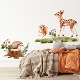 HOUSEDECOR Samolepka na zeď - Zvířátka z lesa