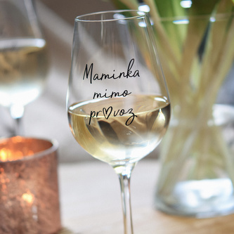 HOUSEDECOR Sklenice na víno - Maminka mimo provoz