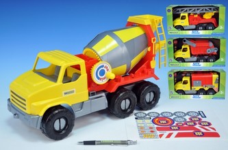 Auto City truck stavební plast 43cm asst 5 druhů v krabici Wader