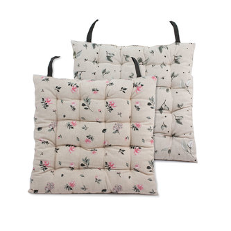 Podsedák prošívaný 40*40 cm, květy