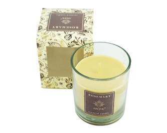 Vonná svíčka v krabičce, 120g, Rozmarýn, II. jakost