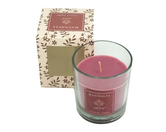 Vonná svíčka v krabičce, 120 g, Magnolie, II. jakost