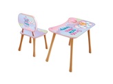 Dětský stolek s židličkou, 3- 5 let, holčička s balónky