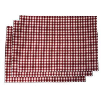 Utěrka, 3 ks, červený kanafas