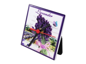Hodiny ker. 11 cm, levandule
