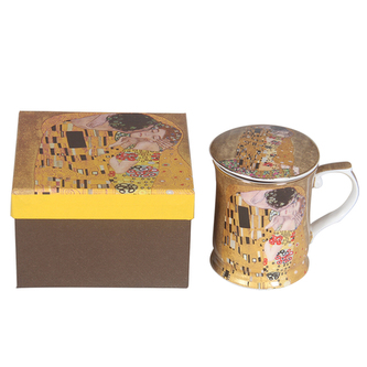 Hrnek se sítkem a víčkem, Klimt