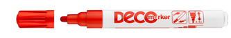 Lakový popisovač "Decomaker", červená, 2-4mm, ICO