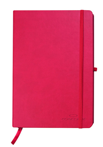 Zápisník CONCORDE Neapol A6 linka 9mm,80l, červená