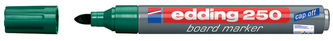 Popisovač na bílou tabuli a flipchart "250", zelená, 1-3mm, kuželový hrot, EDDING