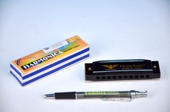Harmonika plast 11cm, 4 barvy - 1 kus