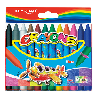 Voskové pastely KEYROAD 12ks, 11mm