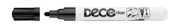 Lakový popisovač "Decomaker", černá, 2-4mm, ICO