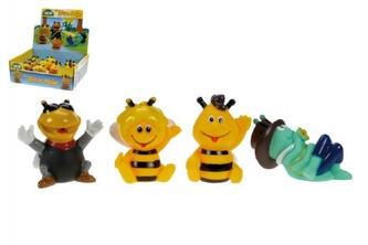 Stříkací zvířátka Včelka Mája gumová 6cm (1 ks) 4 druhy