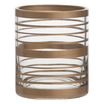 Svícen skleněný Yankee Candle Copper Elegance 2, průměr 7 cm