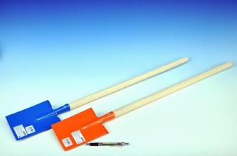 Rýč rovný s násadou dřevo/kov 80cm (1ks) 3 barvy