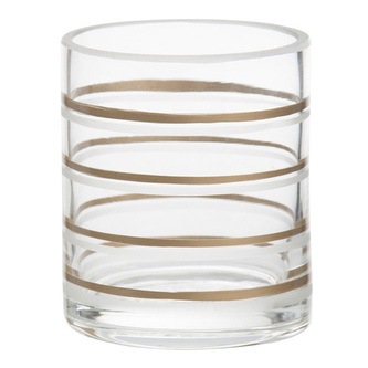 Svícen skleněný Yankee Candle Copper Elegance 3, průměr 7 cm